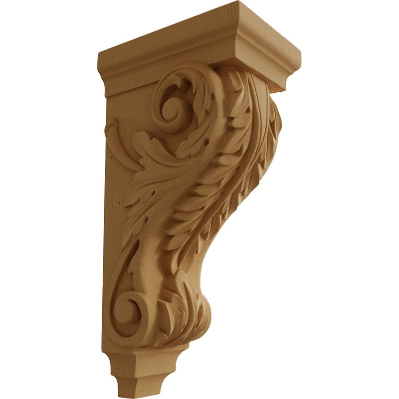 إيكينا ميلوورك Ekena Millwork CORW05X07X14ACAL حواف خشبية كبيرة من خشب الأقنثة مقاس 5 بوصة عرض × 7 بوصة عمق × 14 بوصة ارتفاع ألدر - Image 1